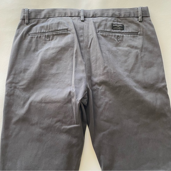 Banana Republic Men’s 36x34 (Actual 36x31.5) Fulton Skinny Chino Pants Gray - Picture 6 of 13